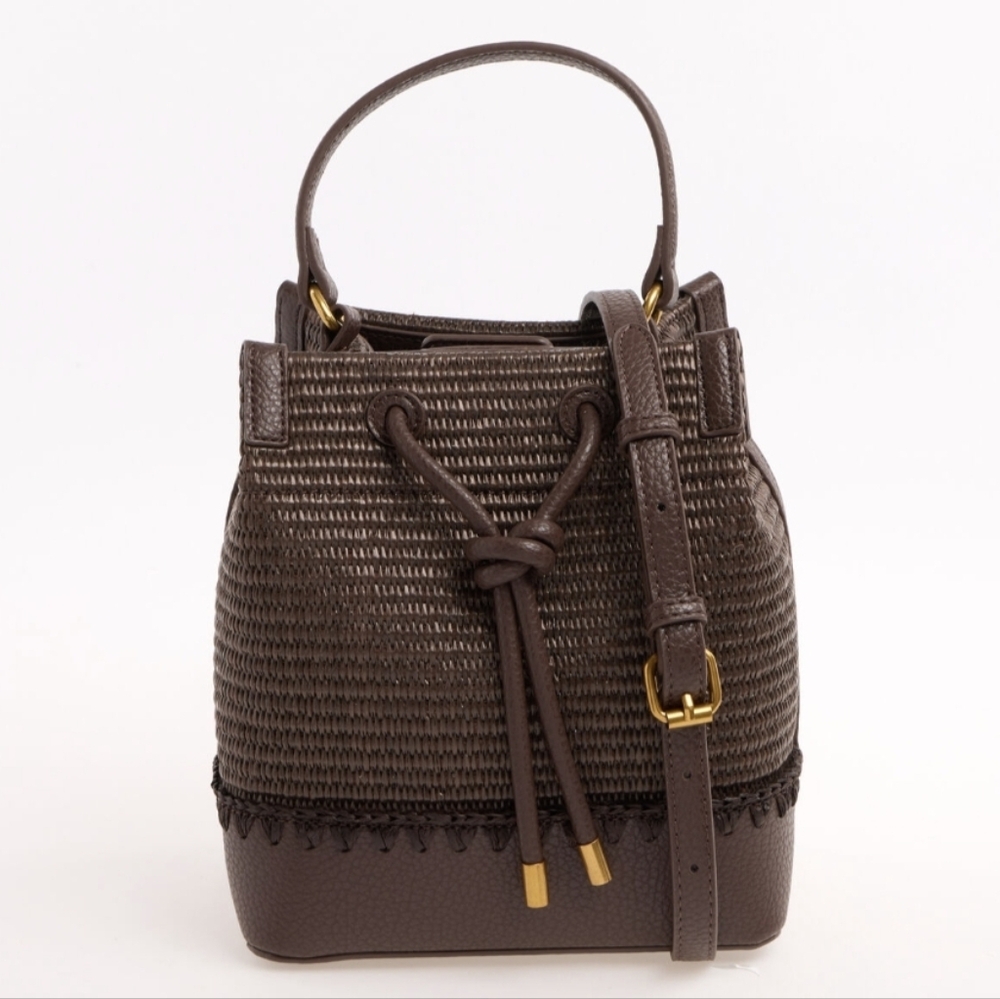 Steve Madden Woven Bucket Handbag